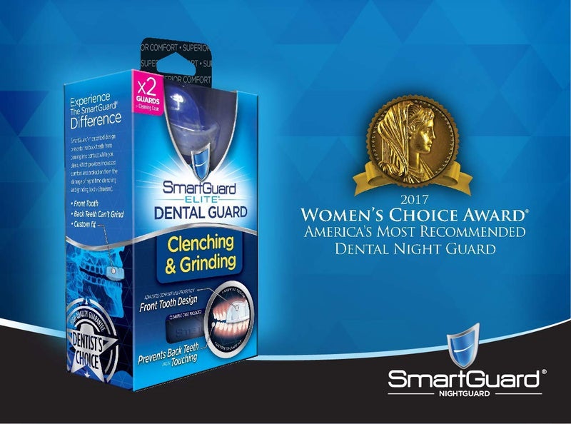 SmartGuard Dental Guard Night Guard for Clenching, Bruxism, and Grinding Dentist Designed Includes 2 Guards, 1 Travel Case, and a 60-Day Supply of Premium Cleaning Crystals - Image 4